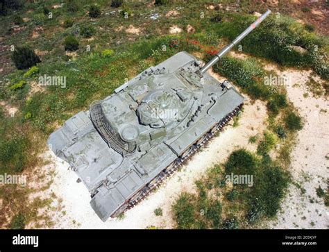 aerial top view   military tank stock photo alamy
