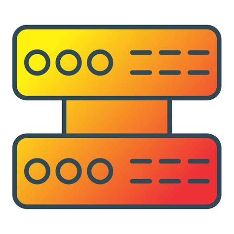 Iconos Del Servidor Vector Premium