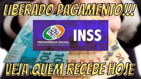 INSS Libera Pagamentos De Aposentados E Pensionistas YouTube