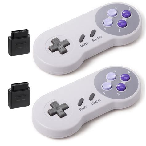 KIWITATA 2 Pack 2.4GHz Wireless Controller for Original SNES Console ...