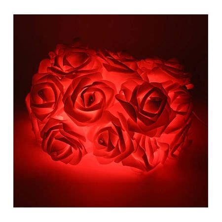 LED Rosen Lichterkette 3m 20LEDs Deko Lichterkette