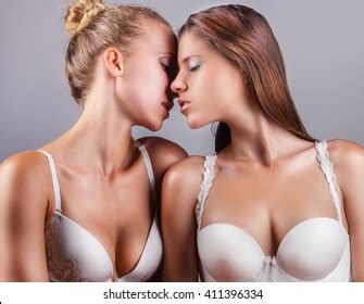 Two Beautiful Sexy Lesbian Women Erotic Stock Photo Edit Now