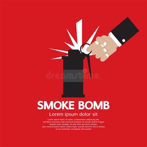 Smoke Bomb Graphic stock vector. Illustration of danger - 44822704