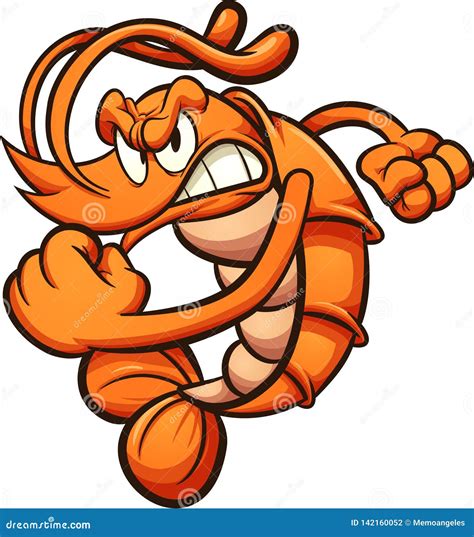 cartoon shrimp 1