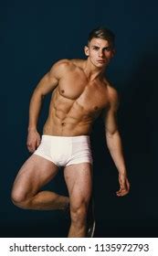 Man Naked Torso On Dark Green Stock Photo 1135972793 Shutterstock