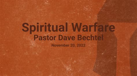Spiritual Warfare Logos Sermons