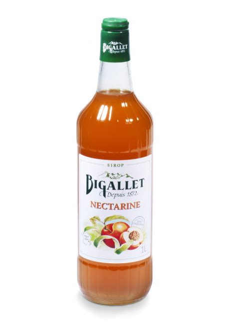 Sirop Nectarine L Bigallet Bigallet Le Comptoir Des R Gions