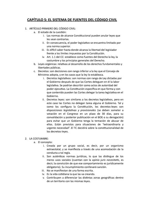 Capítulo 5 Apuntes 5 CAPÍTULO 5 EL SISTEMA DE FUENTES DEL CÓDIGO