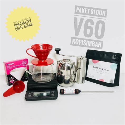 Jual PAKET BREWING V60 Coffee Dripper Alat Seduh Driper Pembuat Kopi