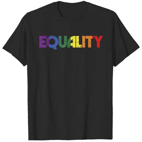 Equality Rainbow Retro Gay Lesbian Pride Lgbt T Shirt Sold By Defining Moment Llc Sku