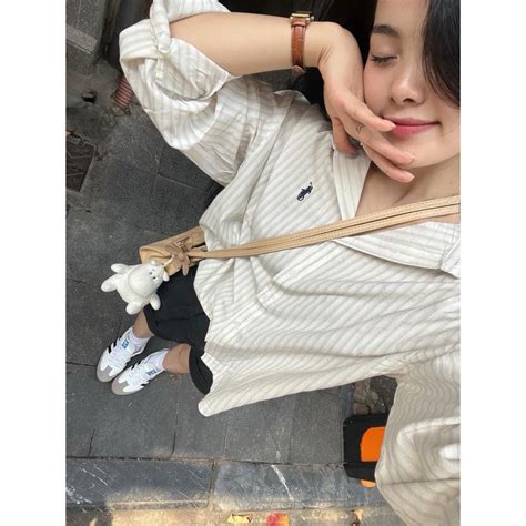 Áo sơ Mi kẻ thêu logo ngựa hot 2024 form rộng sẵn kho Shopee Việt Nam