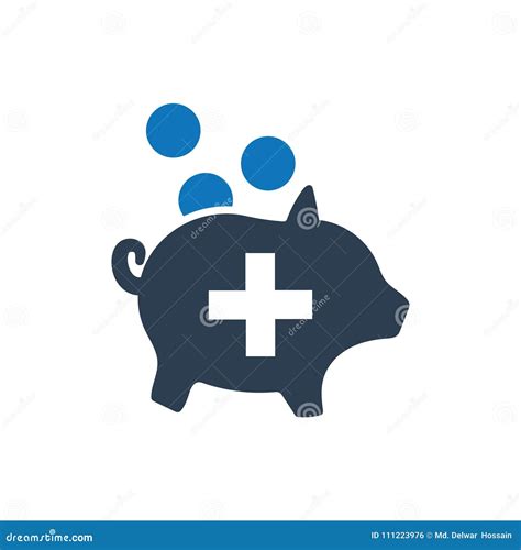 Medical Savings Icon stock vector. Illustration of savings - 111223976