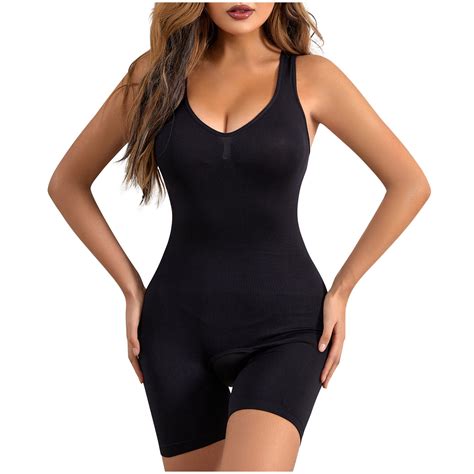 Yunafft Shapewear For Women Plus Size Ladies Seamless One Piece Open