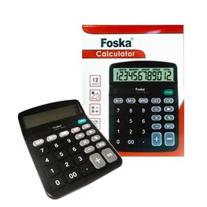 CALCULADORA FOSKA 12 DIGITOS CA3213 7 Librerías Latina