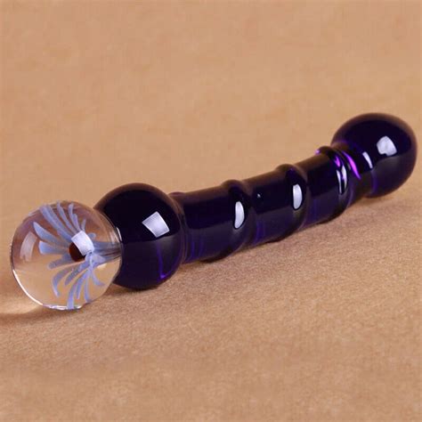 Cm Thread Anal Sex Plug Beads Crystal Dildo Glass Dong Butt Plug Flower Toy Eur