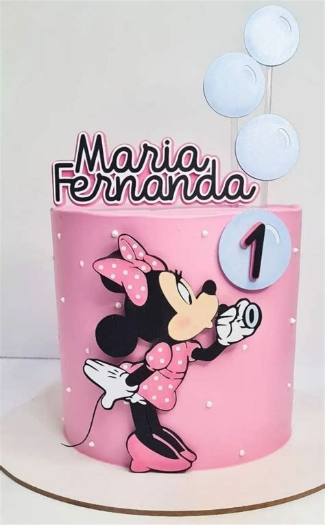 Arquivo De Corte Topo De Bolo Minnie Em Camadas