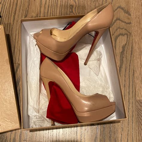 Christian Louboutin Lady Peep Nude Gem