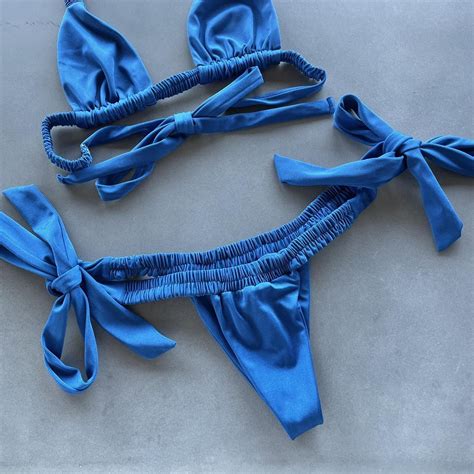 Inamorata Royal Blue Bikini Set Depop