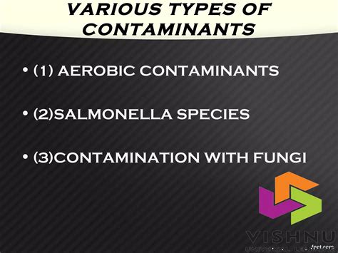 non living contaminants that are not considered chemicals