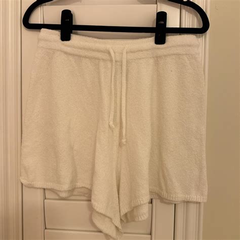 Nude Lucy White Knitted Shorts Depop