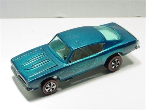 Hot Wheels Redline Custom Barracuda HK Aqua White Interior EBay