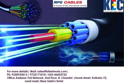 6 Core Fiber Optic Cable Unarmoured 1 Km At ₹ 8meter In Kolkata Id 23631728348