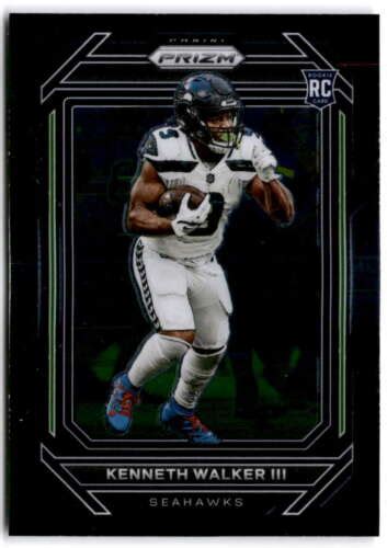 2022 Panini Chronicles Prizm Black PB 19 KENNETH WALKER III RC Seattle