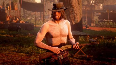 Making John Marston Shirtless In Camp Youtube