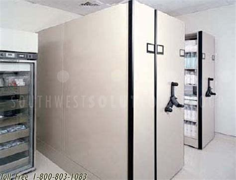 High Density Mobile Track Storage Stationary 4 Post Shelving With