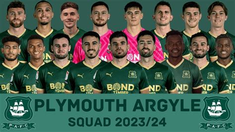 Plymouth Argyle F C Squad Season Plymouth Argyle Footworld