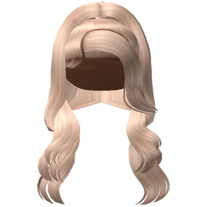High Voluminous Beach Blonde Wavy Ponytail Roblox