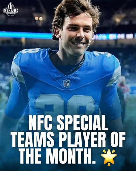 Lions K Jake Bates has been named the NFC Special Teams Player of the