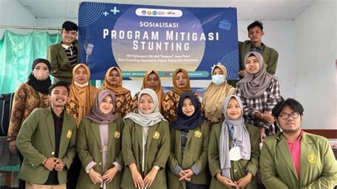 Mahasiswa Upn Veteran Jatim Sosialisasi 1000 Hari Pertama Cegah Stunting