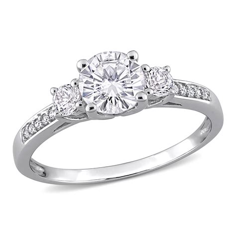 Miabella Women S 1 1 3 Carat T G W Created White Sapphire And Diamond Accent 10kt White Gold 3