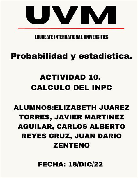 Act Completo Uvm Laureate International Universities Probabilidad