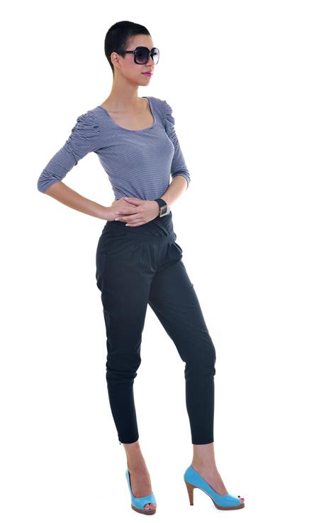 Brunette Female Model Posing Isolated On White Background Stock Photo At Vecteezy