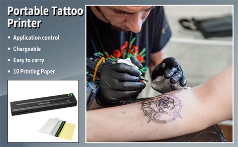 Imprimante De Tatouage Imprimante Thermique Tattoo Bluetooth A