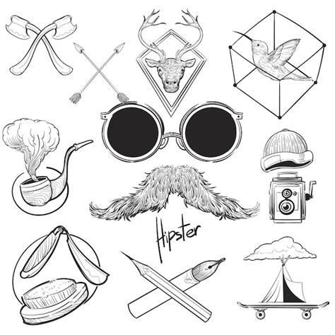 hipster sketch tumblr doodle  stickzebra professionelle