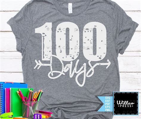 School Svg 100th Day Svg 100 Days Svg 100 Days Shirt Etsy