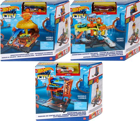 Hot Wheels City Downtown Track Set Asst Wholesale
