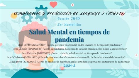 Salud Mental En Tiempos De Pandemia