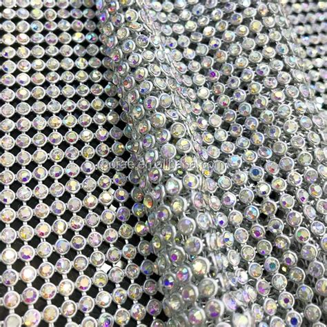 Cm Iron On Crystal Rhinestone Mesh Trimming Hotfix Rhinestone