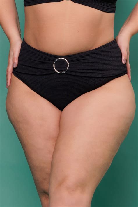 Calcinha Biquini Hot Pant Detalhe Em Argola Preto Hipy