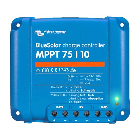 Regulador MPPT Blue Solar 75V 10A VICTRON DSC Solar Eficiencia