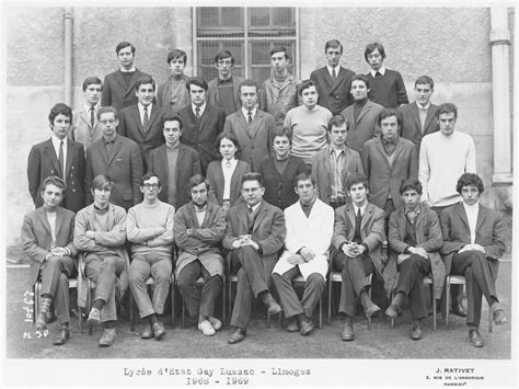 Photo de classe Math spé de 1968 Lycée Gay Lussac Copains d avant