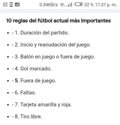 5 Reglas Del Futbol Ayudaaaaaaaaaaaaaaaaaaaa Brainly Lat