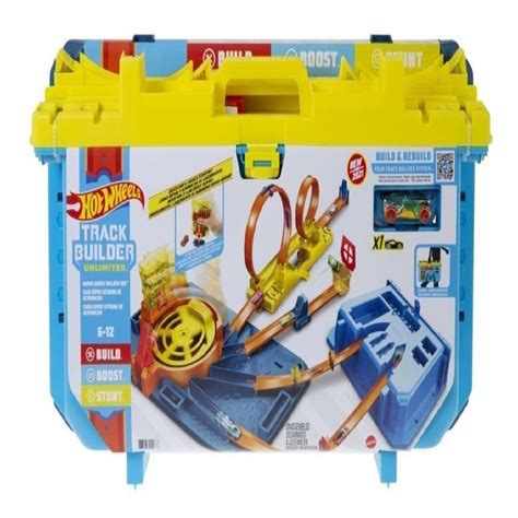 Pista Hot Wheels Mega Track Builder Box Super Extreme Gvg Shopee Brasil