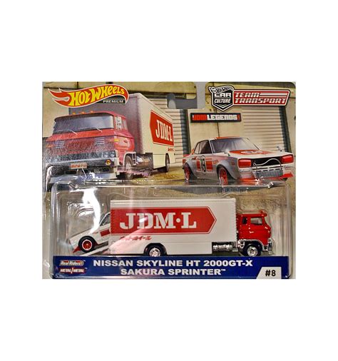 Hot Wheels Car Culture Team Transport Jdm L Nissan Skyline Ht Gt X Sakura Sprinter