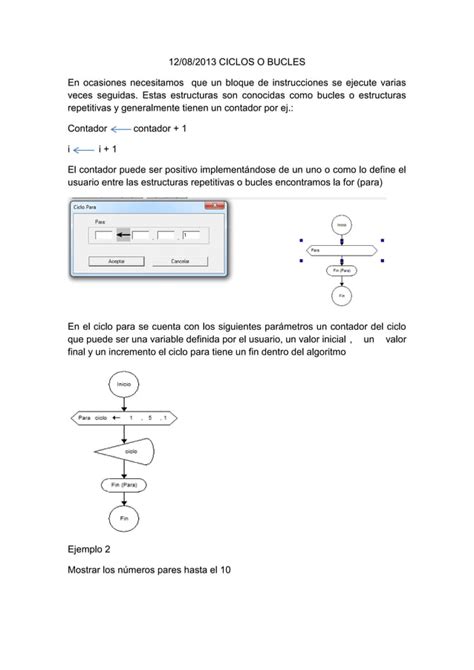 Ciclos O Bucles PDF Descarga Gratuita