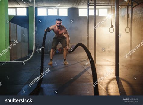 Handsome Strong Man Naked Torso Doing Stock Photo Shutterstock